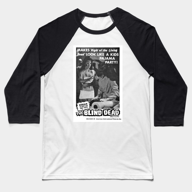 The Blind Dead Baseball T-Shirt by MondoDellamorto